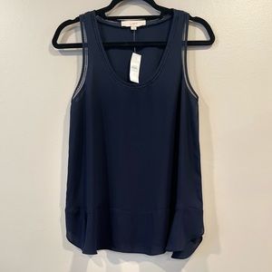 LOFT Navy Blue Sleeveless Top
